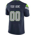 Custom S.Seahawks Navy Game Jersey -Stitched American Football Jerseys