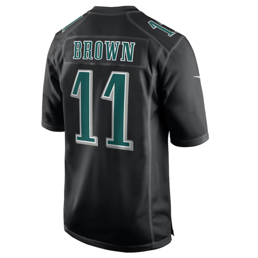 Custom #11 Carbon Black PHI Football Shirt Top