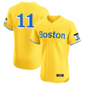 Custom #11 Gold City Connect BOS Baseball Shirt Top