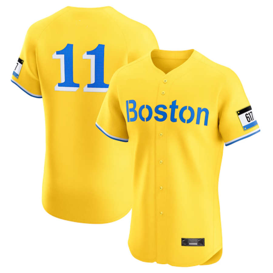 Custom #11 Gold City Connect BOS Baseball Shirt Top