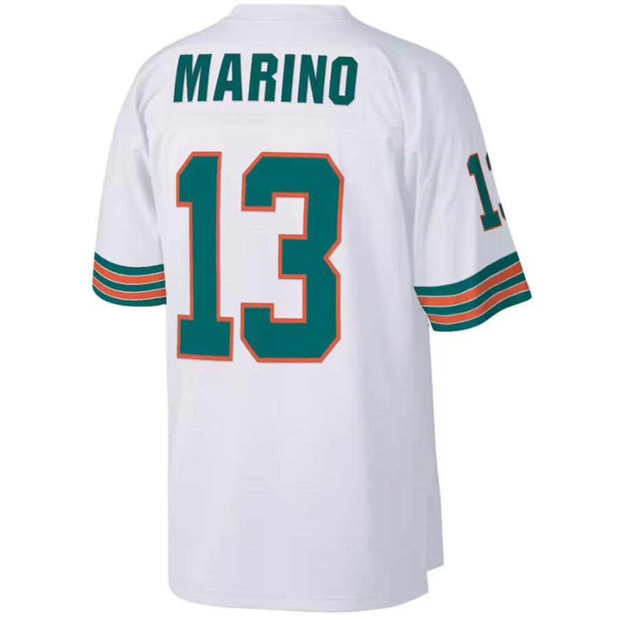 Custom #13 White Throwback MIA Football Shirt Top
