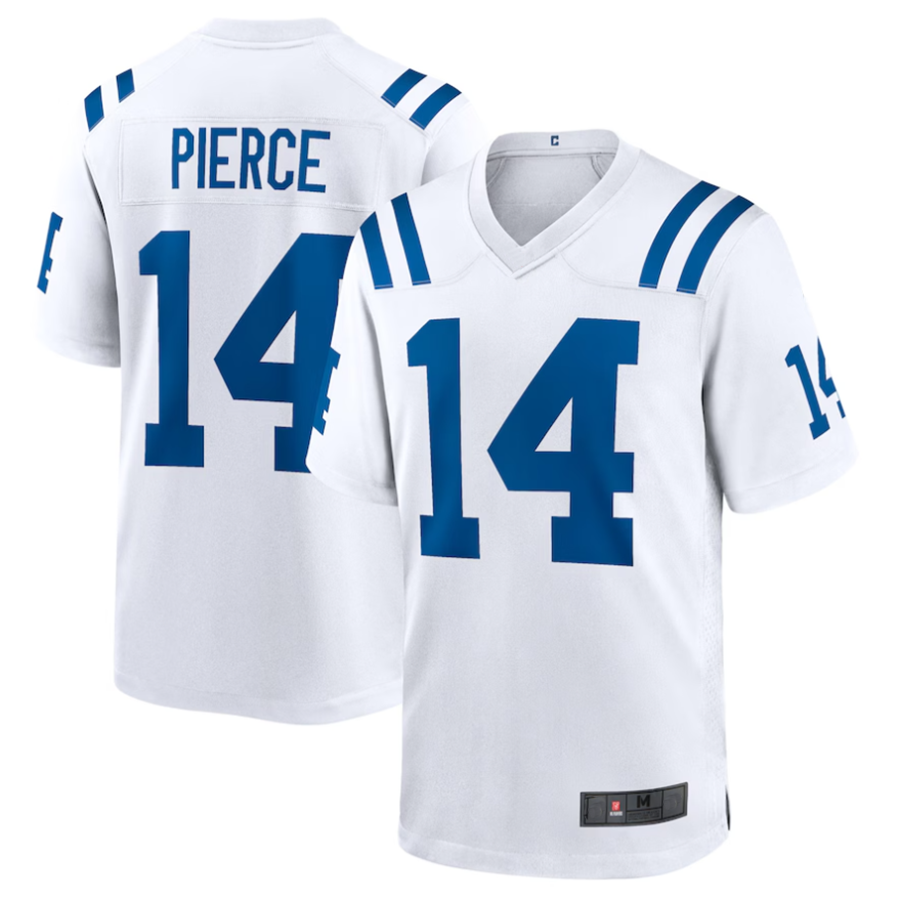 Custom #14 White IND Football Shirt Top