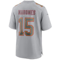 Custom #15 Gray KC Football Shirt Top