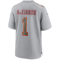 Custom #1 Gray KC Football Shirt Top