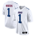 #1 Malik Nabers Player NY.Giants Tundra White Fashion Football Jerseys