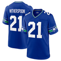 Custom #21 Royal Throwback SEA Football Shirt Top