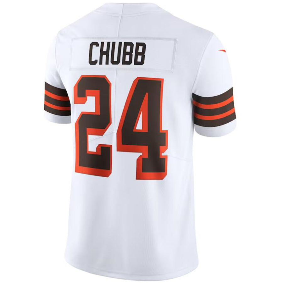 Custom #24 White CLE Football Shirt Top