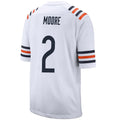 C.Bears #2 D.J. Moore White Player Game Jerseys American Stitched Football Jerseys