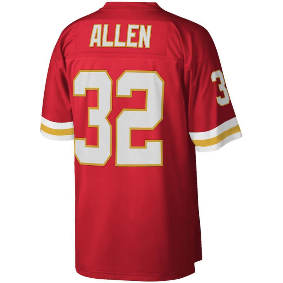 Custom #32 Red 1994 KC Football Shirt Top