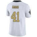 Custom #41 White NO Football Shirt Top