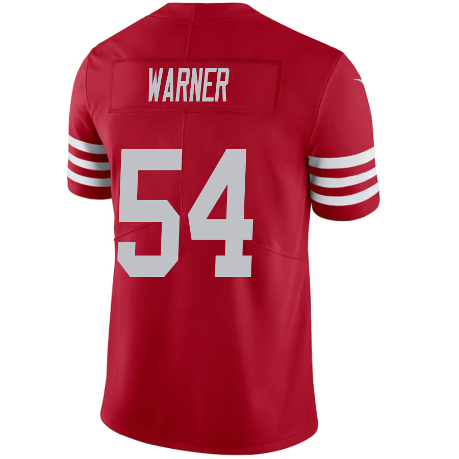 Custom #54 Scarlet SF Football Shirt Top