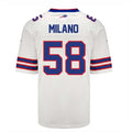 B.Bills #58 Matt Milano Player White Game Jersey -Stitched American Football Jerseys