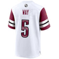 Custom #5 White WAS Football Shirt Top