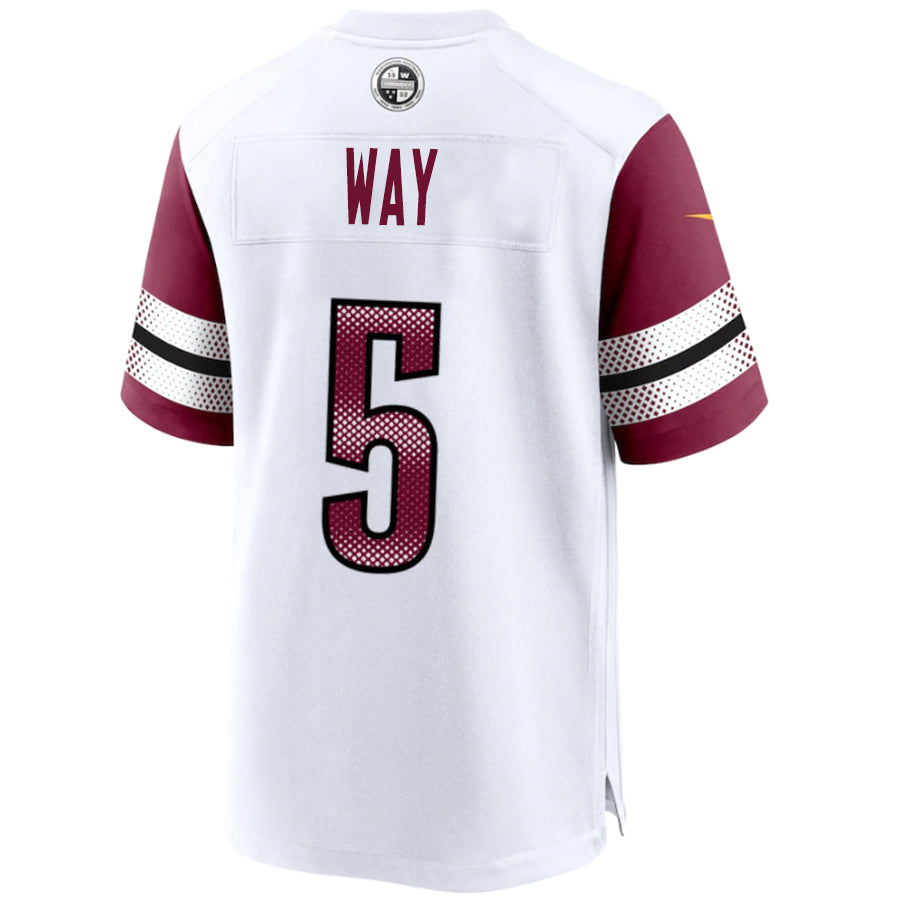 Custom #5 White WAS Football Shirt Top