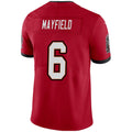 Custom #6 Red TB Football Shirt Top