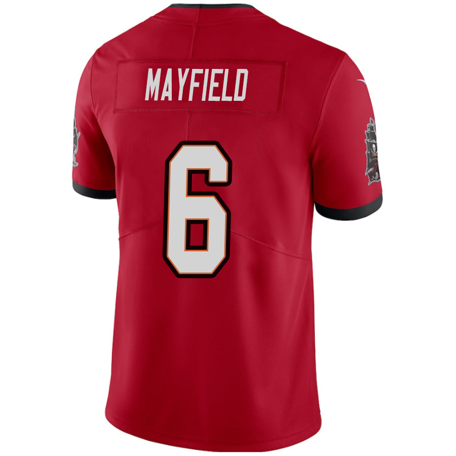 Custom #6 Red TB Football Shirt Top