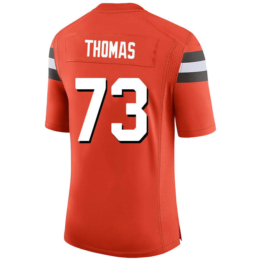 Custom #73 Orange CLE Football Shirt Top
