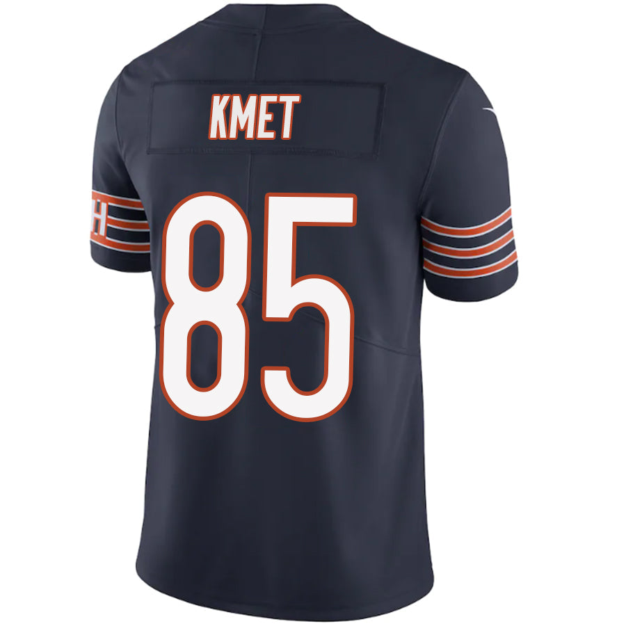 Custom #85 Navy CHI Football Shirt Top