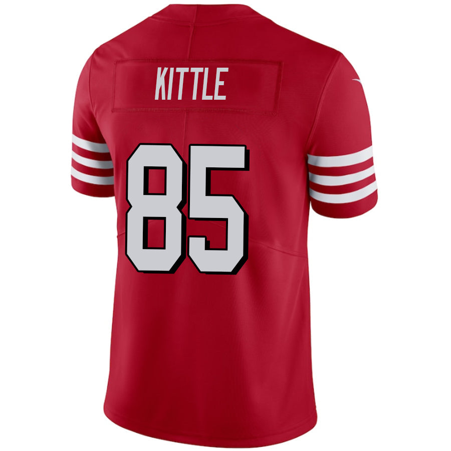 Custom #85 Red SF Football Shirt Top
