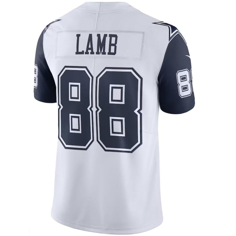 Custom #88 White DAL Football Shirt Top