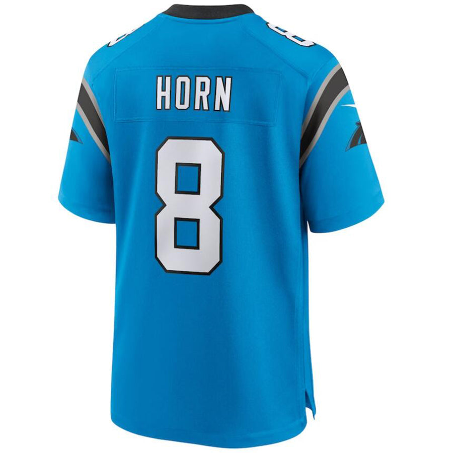 Custom #8 Blue CAR Football Shirt Top
