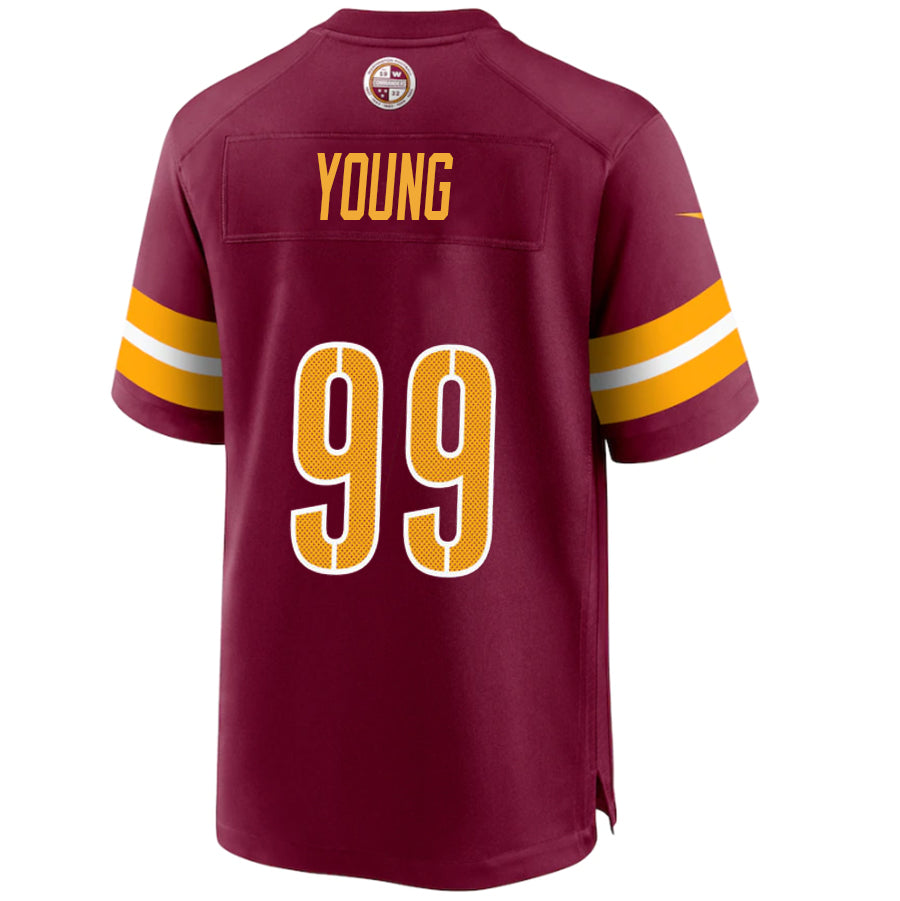 Custom #99 Burgundy WAS Football Shirt Top