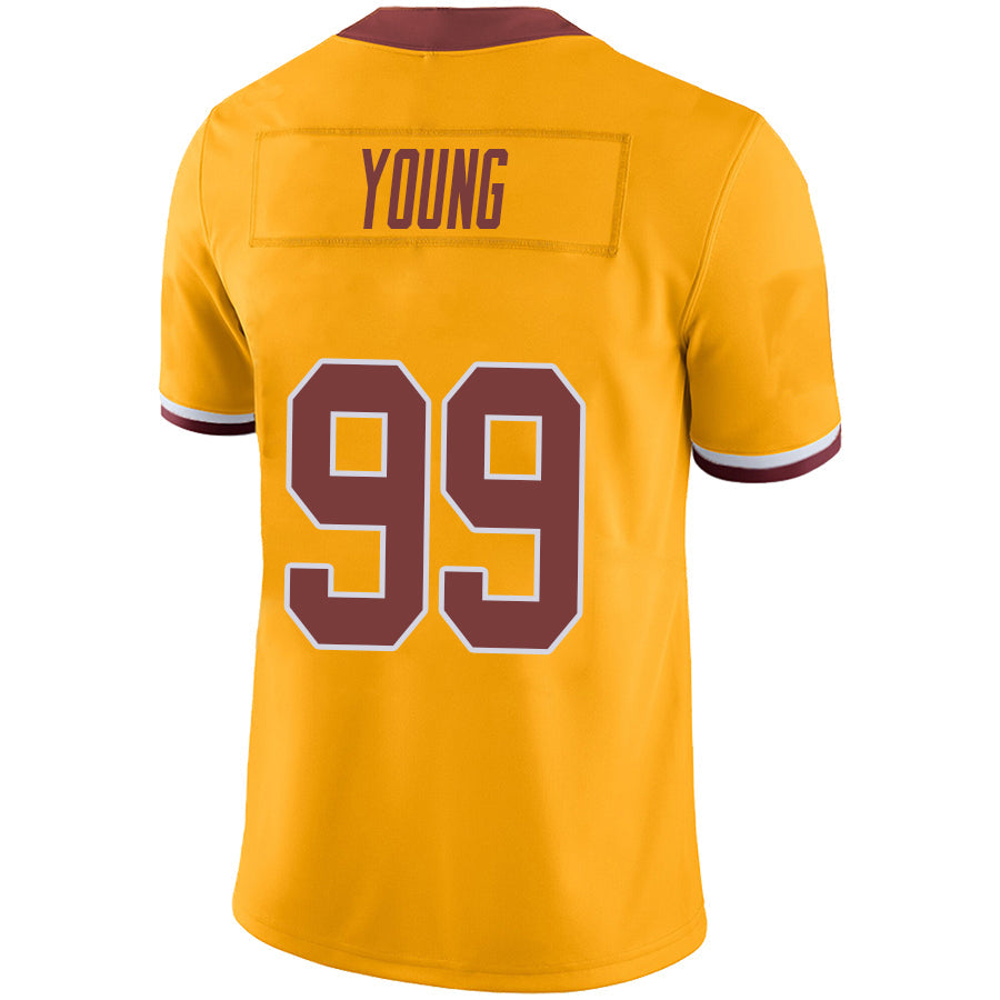 Custom #99 Gold WAS Football Shirt Top