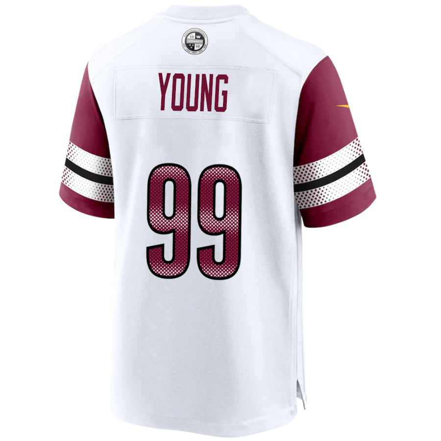 Custom #99 White WAS Football Shirt Top