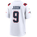 Custom #9 White NE Football Shirt Top