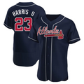 A.Braves #23 Michael Harris II Player Navy Home Limited Elite Baseball Jerseys