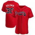 Custom #30 Red ATL Baseball Shirt Top