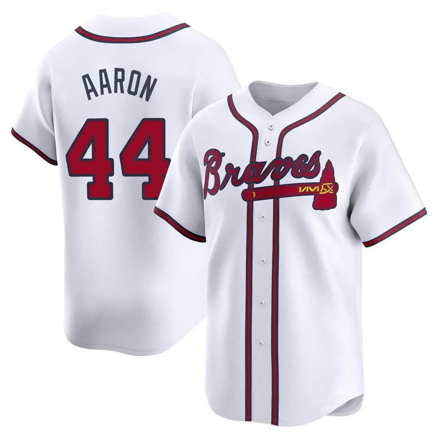 Custom #44 White ATL Baseball Shirt Top