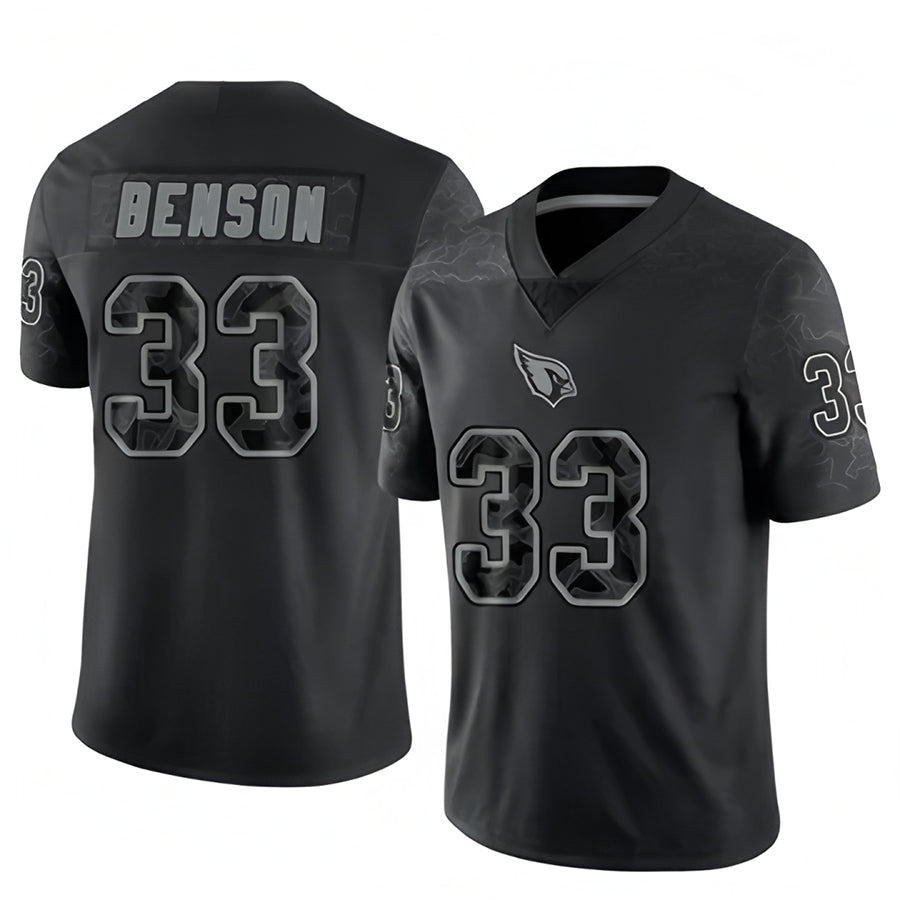 Custom #33 Black ARI Football Shirt Top