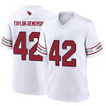 Custom #42 White ARI Football Shirt Top