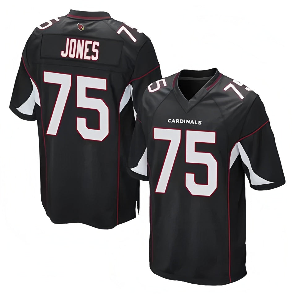 Custom #75 Black ARI Football Shirt Top