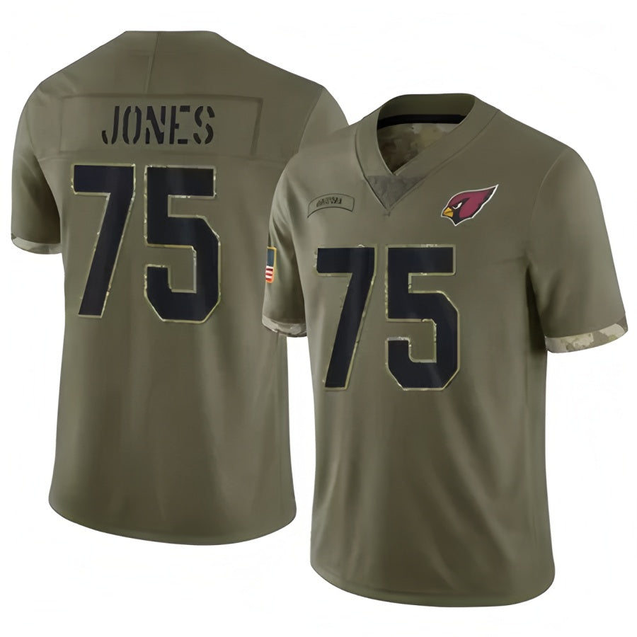 Custom #75 Olive ARI Football Shirt Top