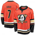 Custom #7 Orange ANA Hockey Shirt Top