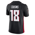 A.Falcons #18 Kirk Cousins Player Black Vapor F.U.S.E. Limited Football Jerseys