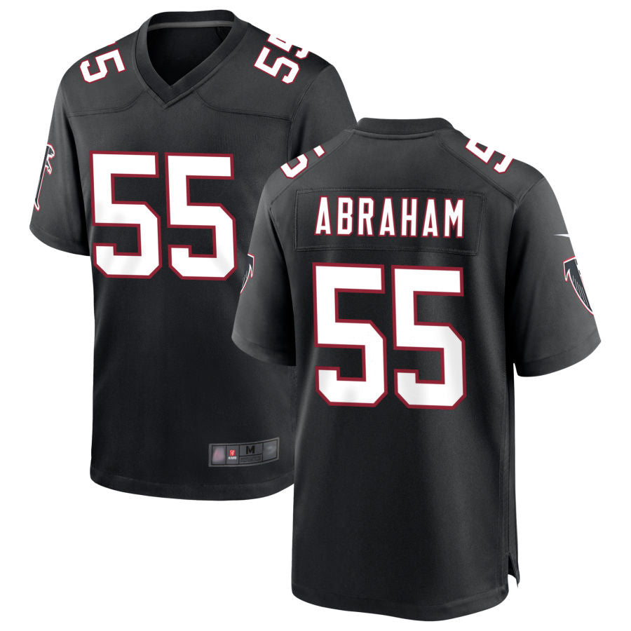 Custom #55 Black Throwback ATL Football Shirt Top