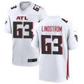 Custom #63 White ATL Football Shirt Top