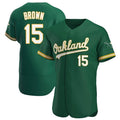 Custom #15 Green OAK Baseball Shirt Top