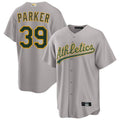 Athletics #39 Dave Parker Player Gray Replica Home Game Baseball Jerseys