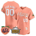 Custom A.Braves Atliens & Peach Vapor Premier Limited ¨C All Stitched Baseball Jerseys