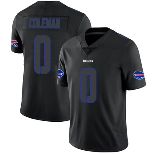 Custom #0 Black BUF Football Shirt Top
