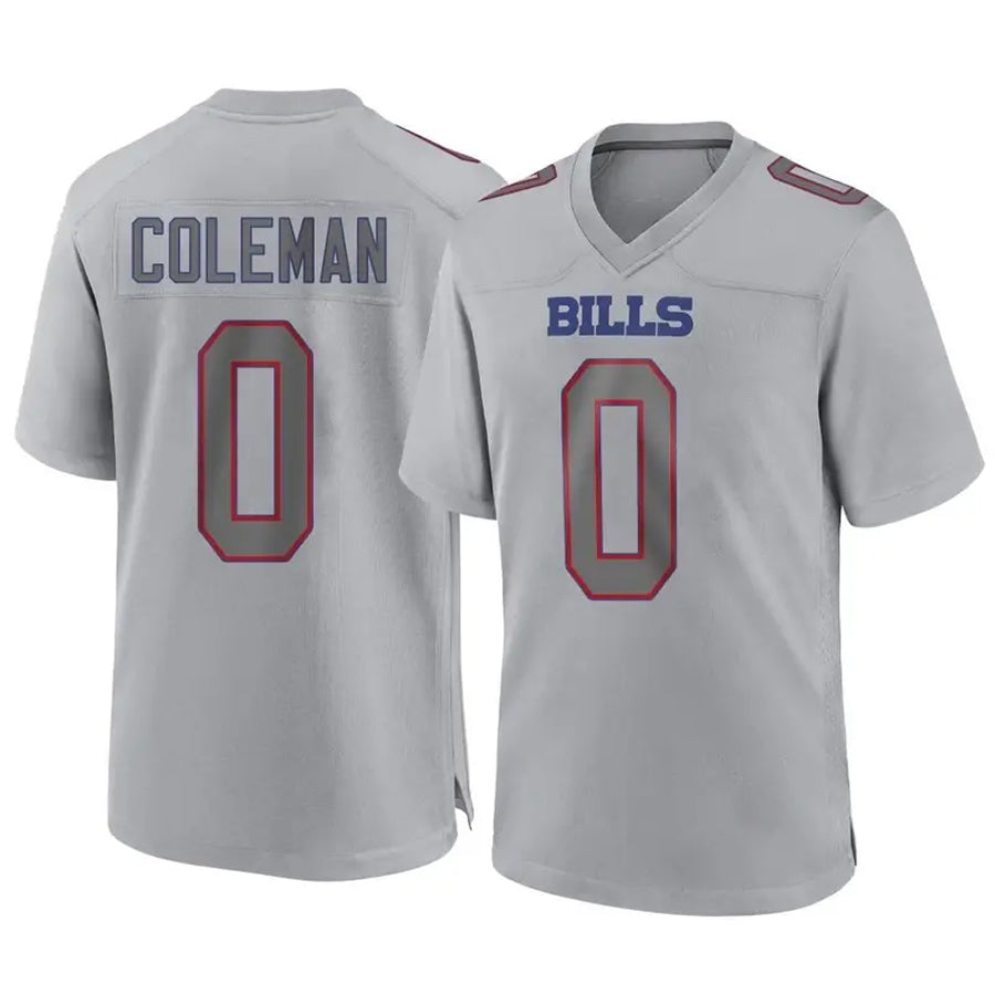 Custom #0 Gray BUF Football Shirt Top