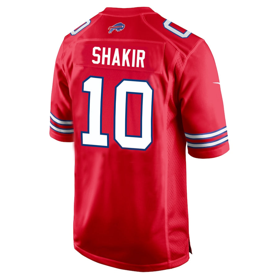 Custom #10 Red BUF Football Shirt Top