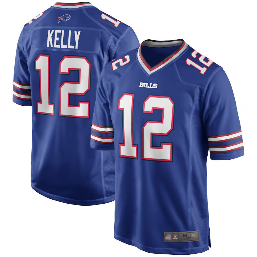 Custom #12 Royal BUF Football Shirt Top