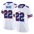 Custom #22 White BUF Football Shirt Top