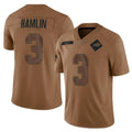 B.Bills #3 Damar Hamlin Player Brown Salute To Service Limited Football Jerseys