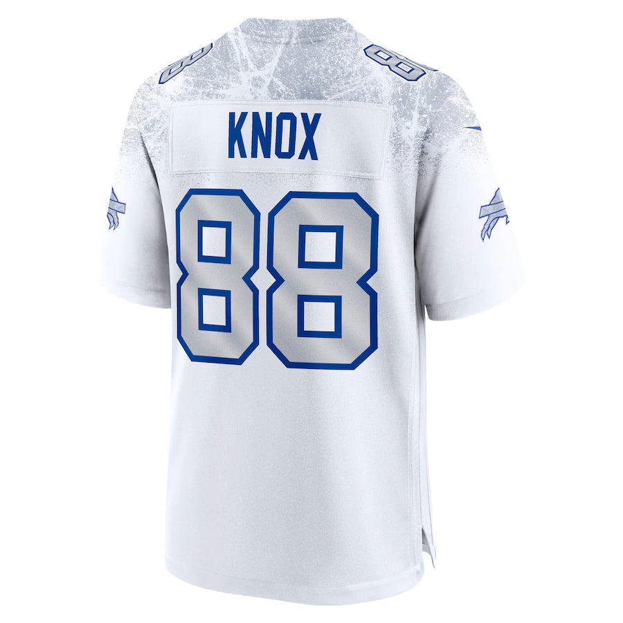 Custom #88 White BUF Football Shirt Top